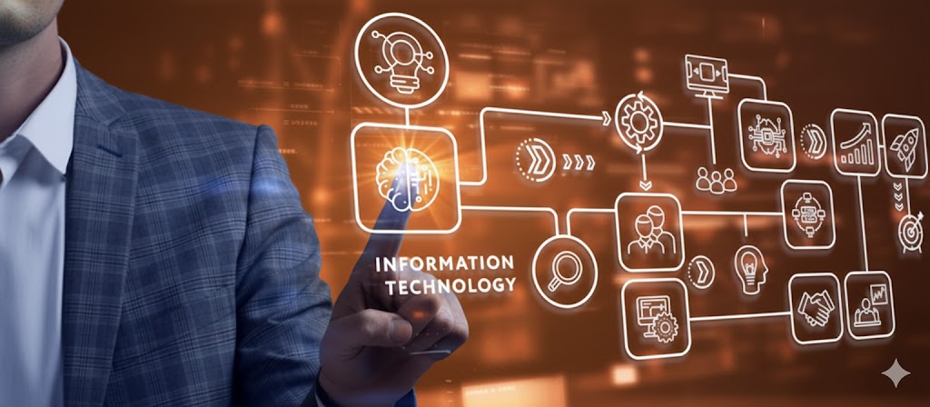 Modern IT services workspace